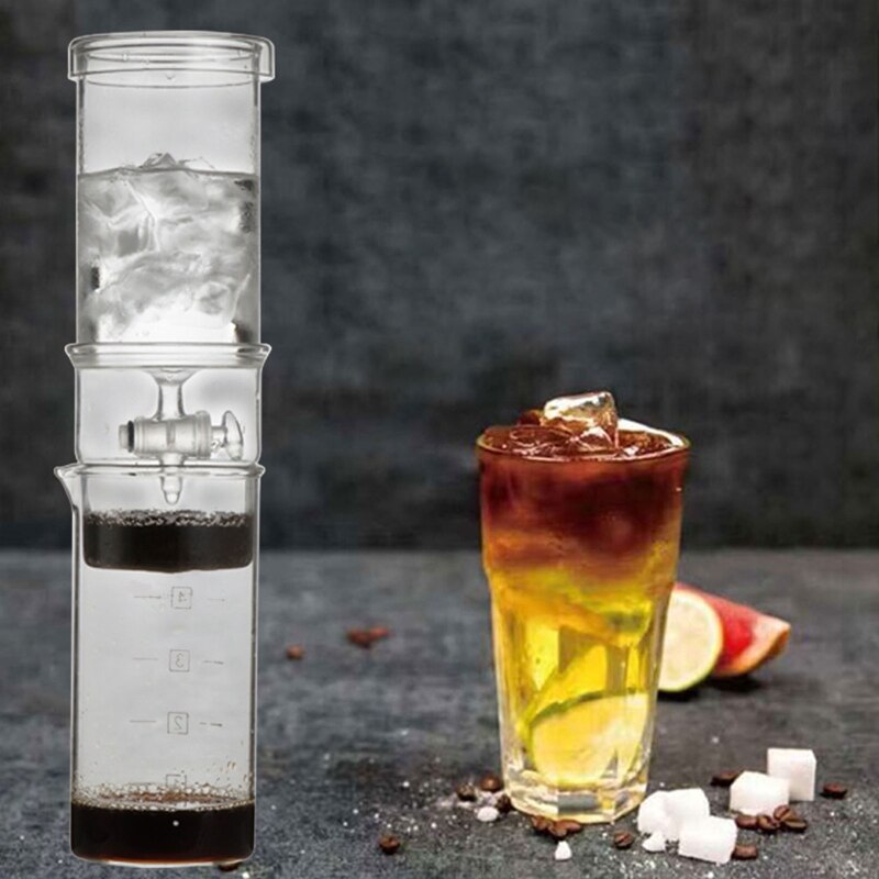 Reusable Cold Brew Coffee Maker, Coffee Machine, Detachable Cold Brew Coffee Machine for Ice Drip Espresso, (400Ml, 12Oz) U1JE