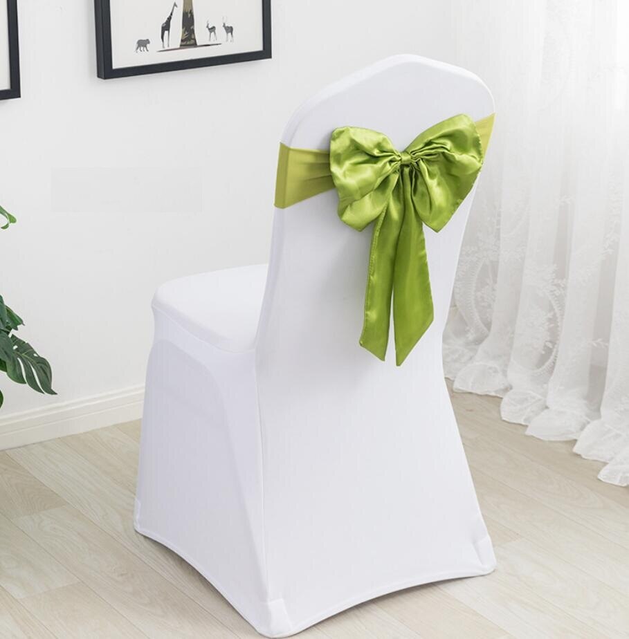 20 Colours Spandex Chair Sashes Wedding Chair Sashes Lycra Stretch Band Bow Tie Hotel Party Show Decoration On Universal: DARK GREEN