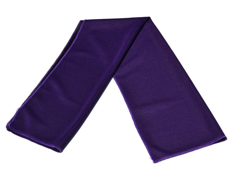 Yoga fitness hurtig kold sans sportshåndklæde bærbar hurtigtørrende ishåndklæde yoga udendørs svømning sportshåndklæde 82 × 30cm: Mørke lilla