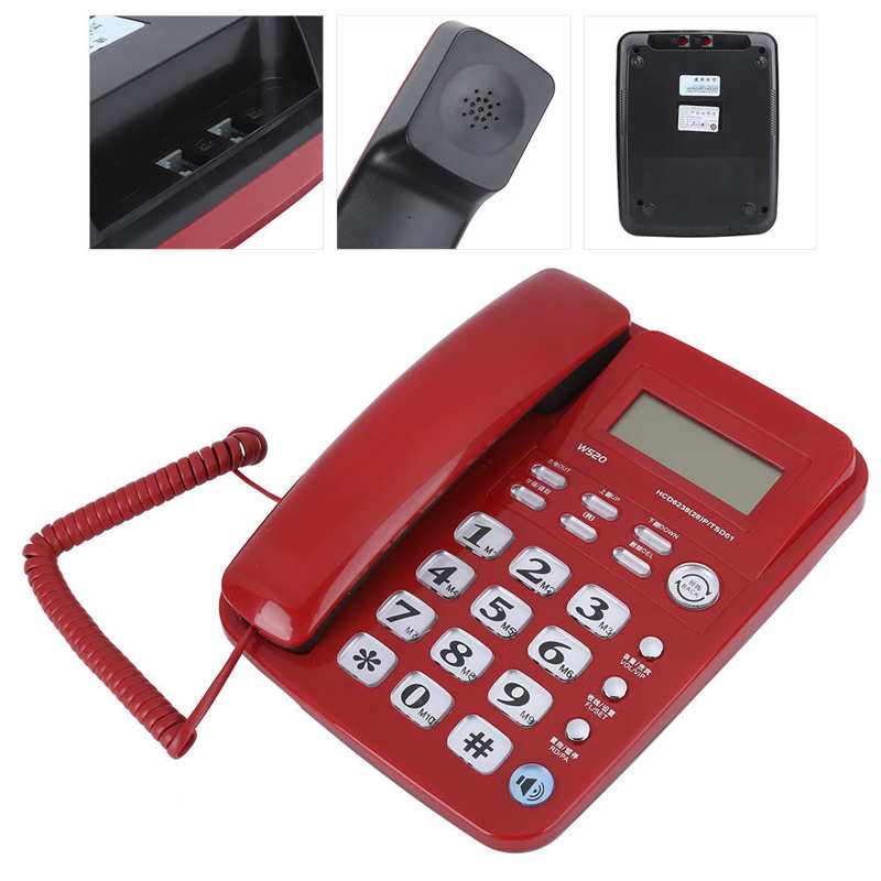 Office Domestic Business Caller Identification Telephone Fixed Hands Free Call Landline Hands Free Telephone