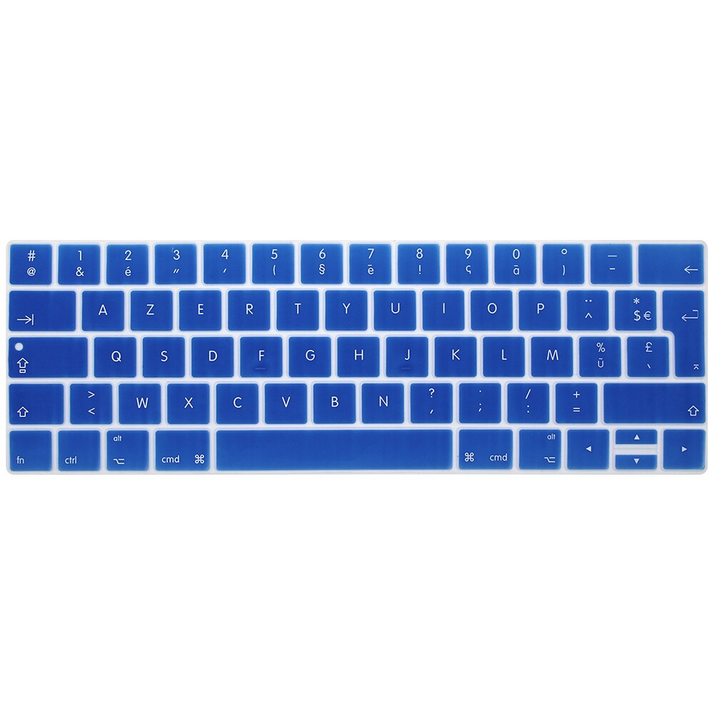 HRH ue wersja francuska Azerty cienka klawiatura obejmuje skórki silikonowe dla Macbook Pro 13 "15" A1706 A1707 A1989 A1990 A2159 pasek dotykowy