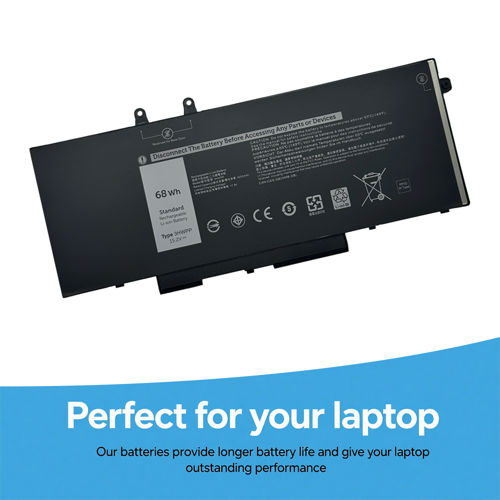 3HWPP 68WH batería del ordenador portátil para DELL Latitude 5401 5501 5410 5411 5510 5511 1VY7F N2NLL P80F003 precisión 3541 3551