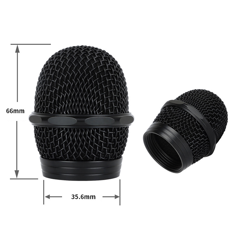 Mesh Microphone Grill Head Replacement DIY Mic Windscreen Parts Accessory: ROSE RED