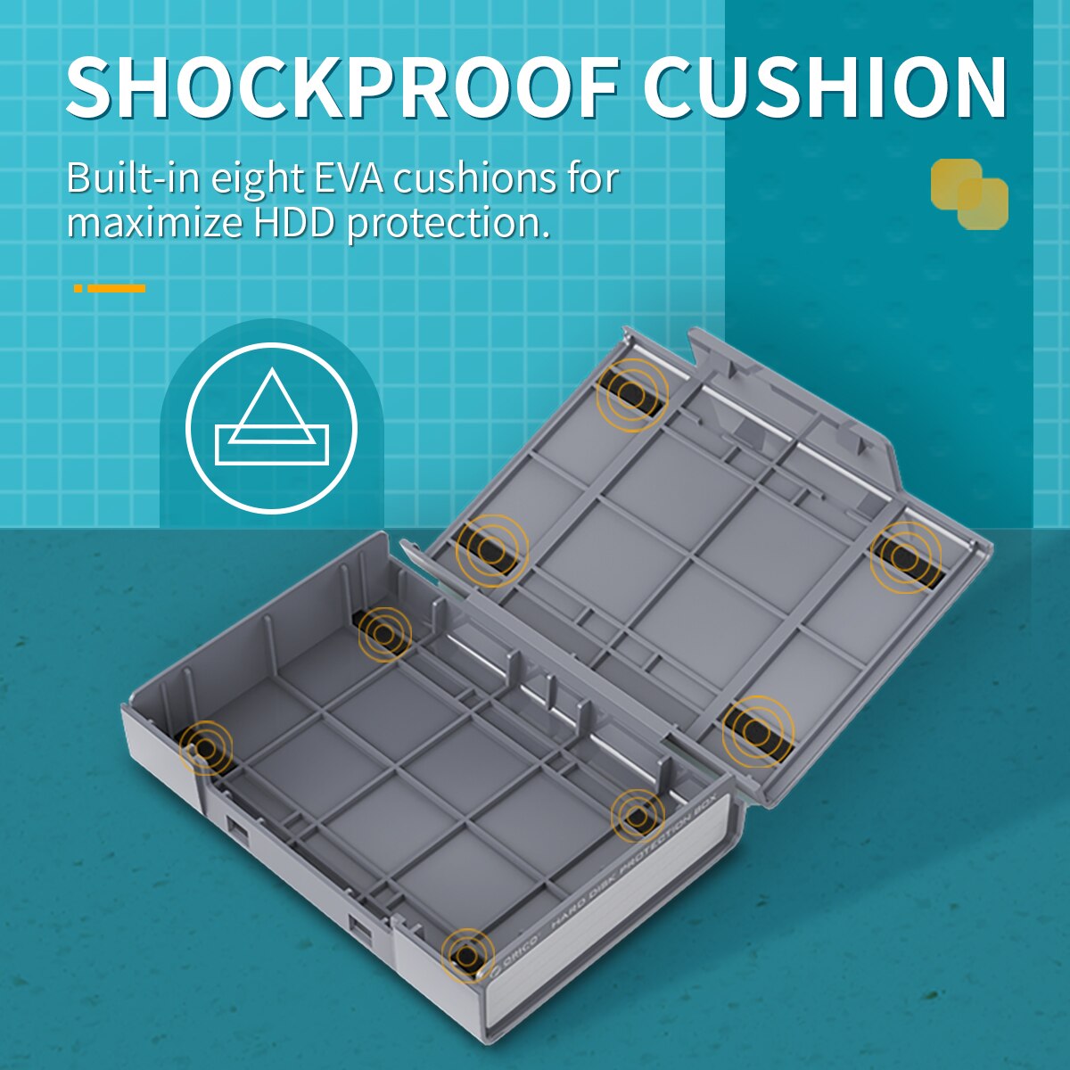 Orico Php Harde Schijf Beschermende Doos Draagbare Pp 3.5-Inch Harde Schijf Beschermende Doos Waterdichte Externe Harde Schijf Opslag doos