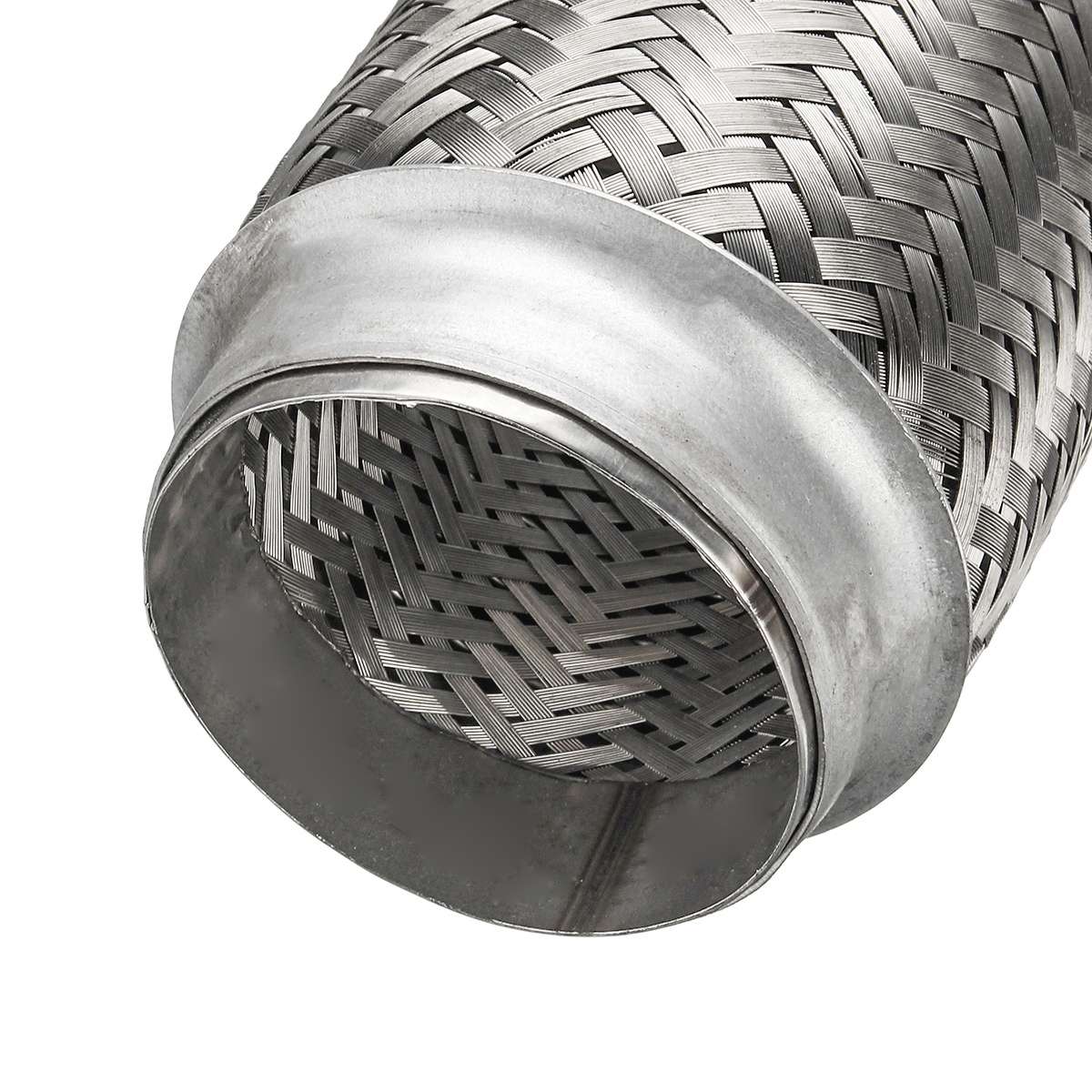 76mm*152mm Exhaust Flex Pipe Weld On Stainless Tail Flexi Tube Double Braid 3"x6" Car Accessories