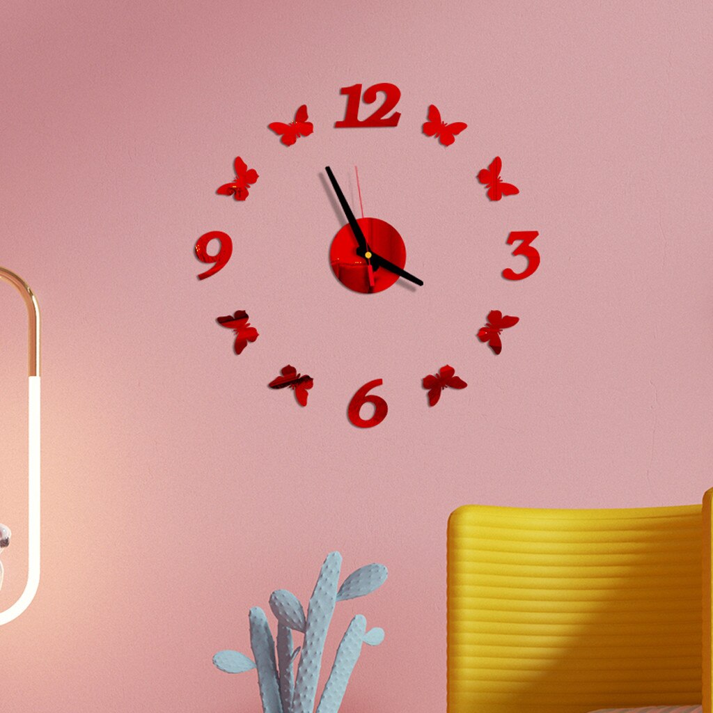 DIY Arabische Cijfers Romeinse Cijfers Wandklok Verwijderbare Art Decal