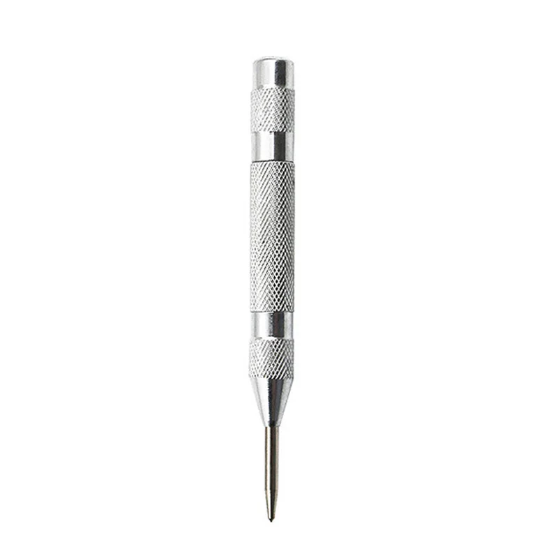 Automatisk centrumstans allmän träbearbetning metallborr justerbar fjäderbelastad automatisk stans handverktyg för metall trä glas: Orange