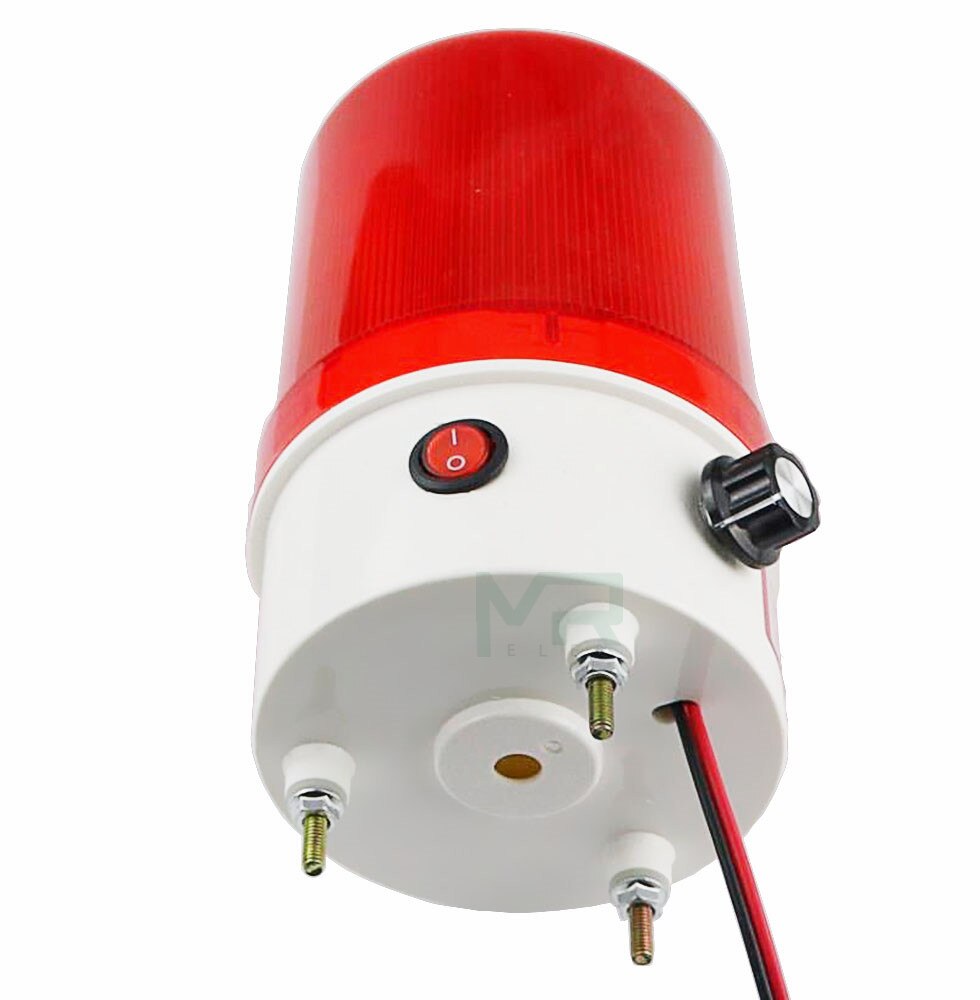 LED sound and light alarm 220v24v12v rotary warning light adjustable volume led sound and light integrated alarm indicator ligh