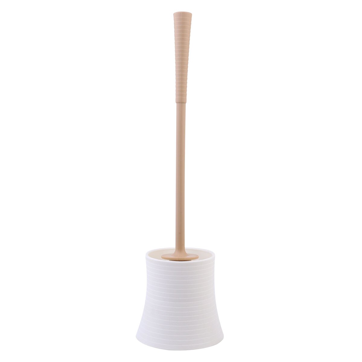 Long Handle Toilet Brush With Base Toilet Urinal Tough Brush Home Bathroom Hotel Cleaning Accessories for Home Bathroom (White)