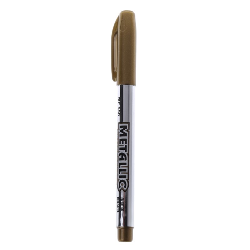 1 Pc Waterdichte Permanente Schilderen Marker Pen Art Marker Pen Pigment Liner Tekenen Schilderen Schrijven Marker Pen Schoolbenodigdheden: Gold