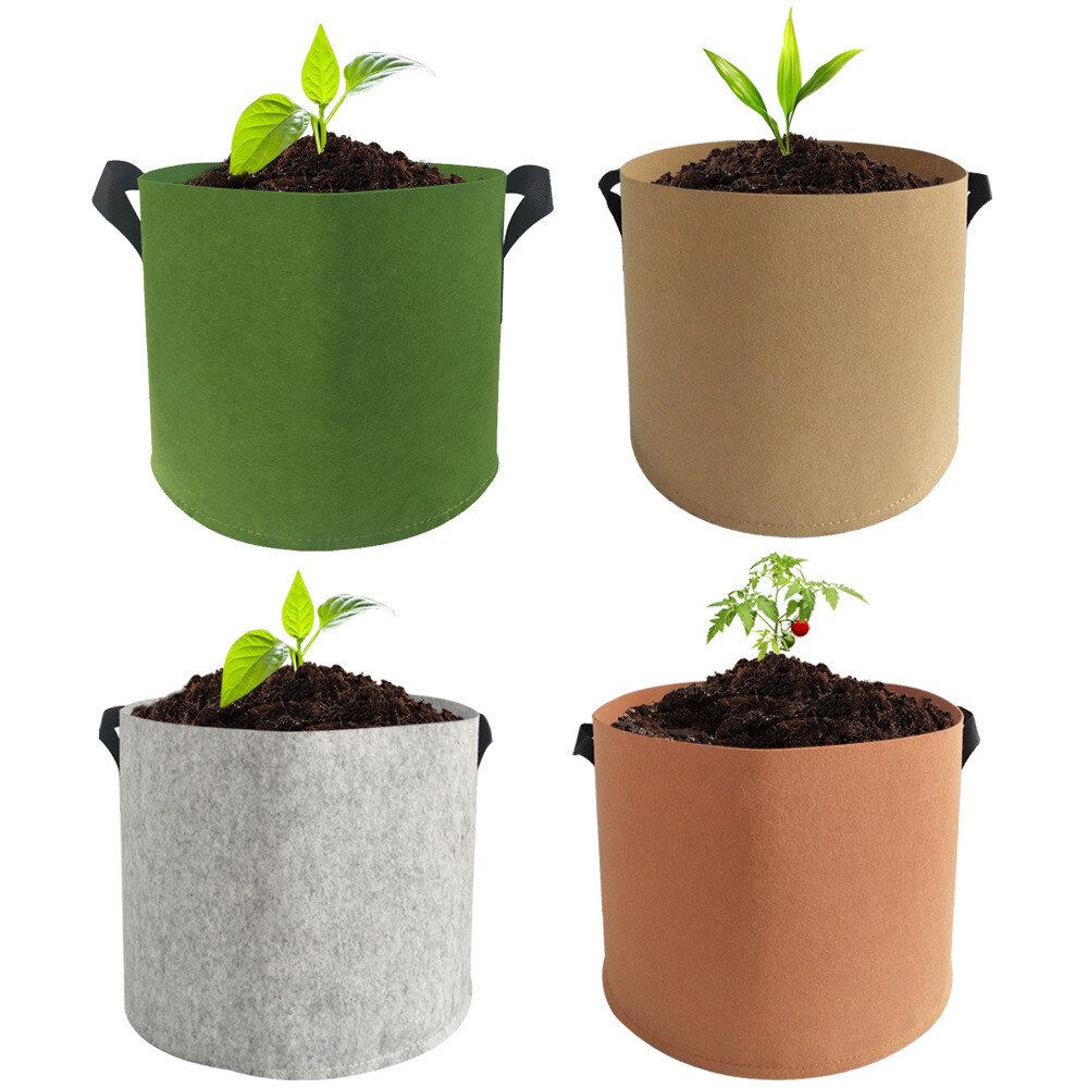 25 # Groeien Zakken Plant Pot Diy Aardappel Growplanter Feltcloth Planten Container Bag Thicken Tuin Pot Voor Tuin En Groente patch