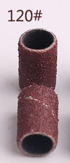 100 stk/parti  #180 #80 grus fil sandstykke sæt neglekunst slibebånd brun gel fil gel lakfjerner manicure  b01: 120-100 stk