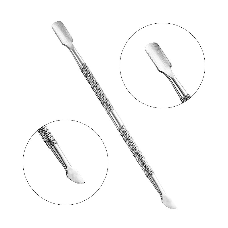 Pinza para cutícula de uñas de plástico y Metal, producto para eliminar la piel muerta, 1 pieza, 10,1x4,9 cm: BK0170