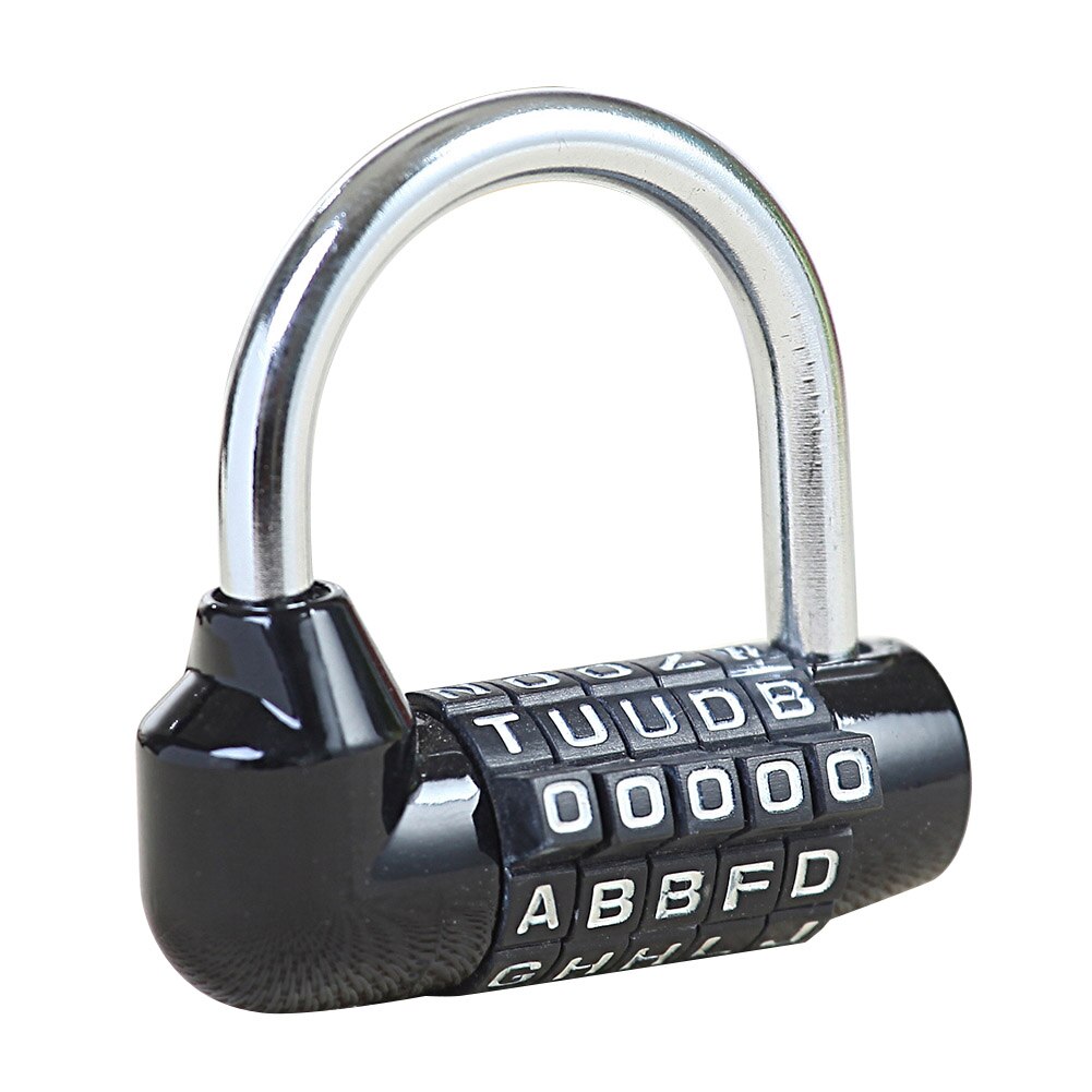 5 Digit Combination Padlock Waterproof Bicycle Suitcase Luggage Backpack Storage Cabinets Lock DIN889