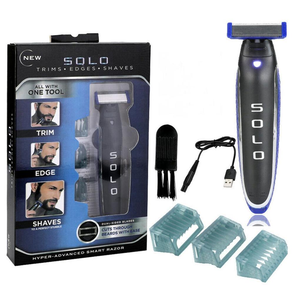 MicroTouch-Afeitadora eléctrica multifunción para hombre, máquina de afeitar con bordes recargables, para cabeza calva