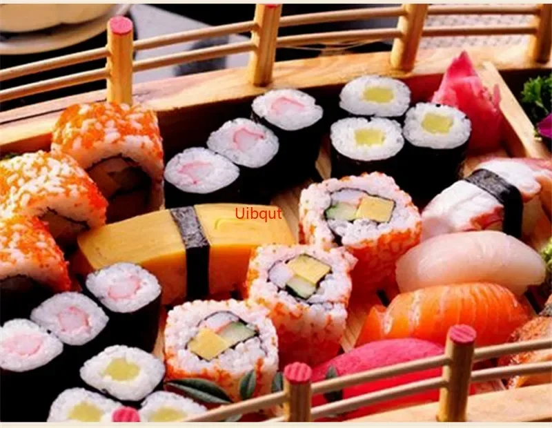 Cuisine japonaise en bois, pont à Sushi, bateaux, pin , assiette à Sushi Sashimi, plateau, vaisselle à Sushi, ornement de décoration
