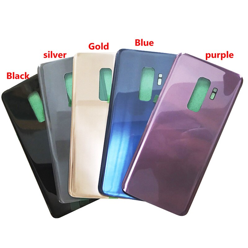 For SAMSUNG GALAXY S9 G960 G960F Battery Cover Back Glass Cover S9+ S9P S9 PLus G965 G965F Battery Cover Rear Door Housing Panel