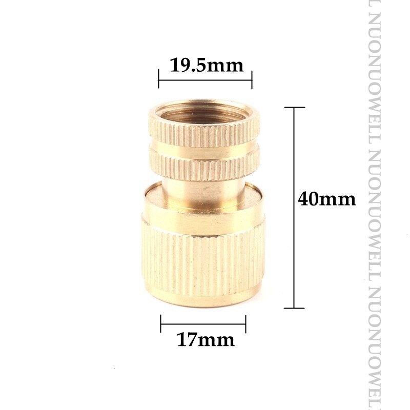 1pcs Copper Male And Female Thread Garden Quick Connector Garden Quick Tap Water Tap Adapter Connector Hose End Connector