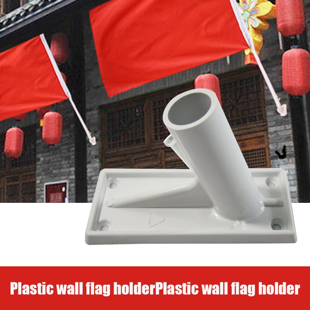 Pegar golpear accesorios gratis Patio estable al aire libre Anti óxido duradero montado en la Pared Soporte de poste para bandera soporte de jardín