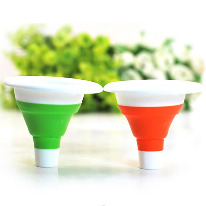 Foldable Funnel Silicone Collapsible Funnel Folding Portable Funnels Be Hung Household Liquid Dispensing Kitchen Tools