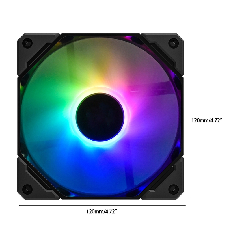 120mm ARGB CPU Cooling Fan High Airflow Silent PWM Radiator Cooler 12V 3pin 4pin Chassis Cooler for ID-COOLING XF-12025
