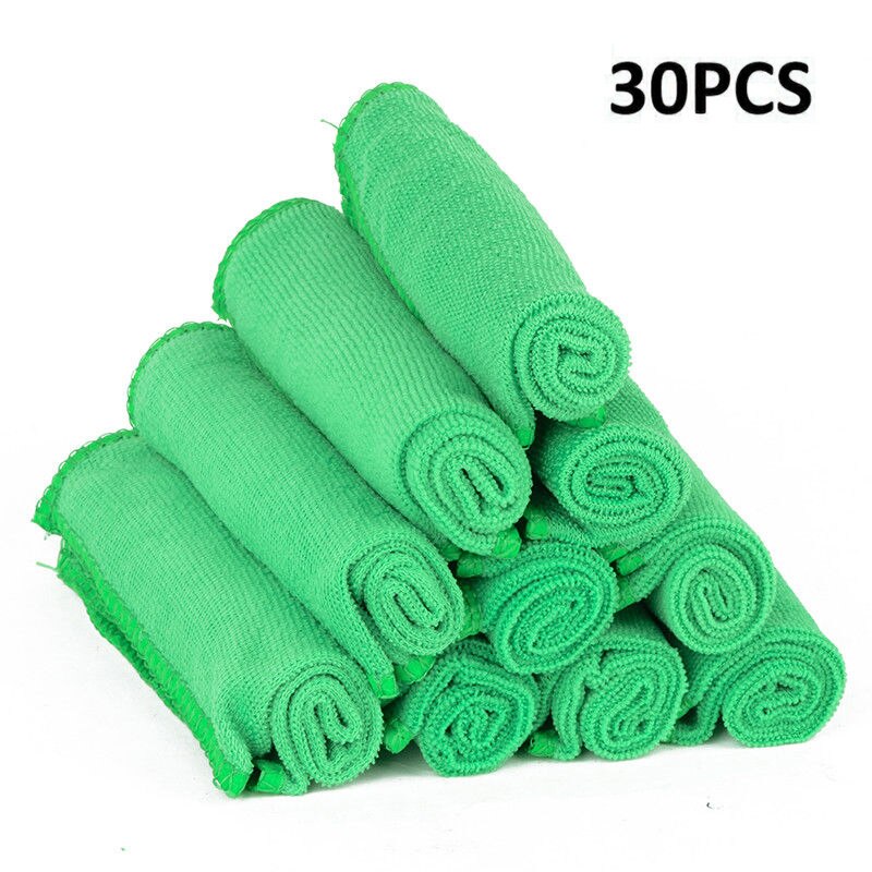 Set schoonmaakdoeken 30 stuks auto detailing zachte doek stofdoek wassen thuis vrachtwagen