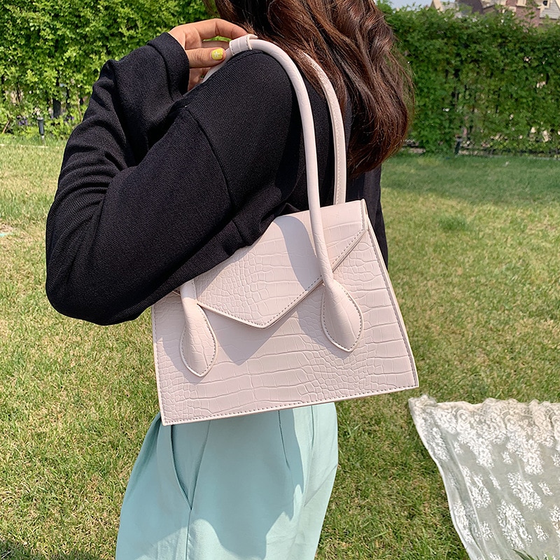 Crossbodytassen met krokodillenmotief voor dames, dameshandtas van pu-leer, avondtassen van merk sac a main