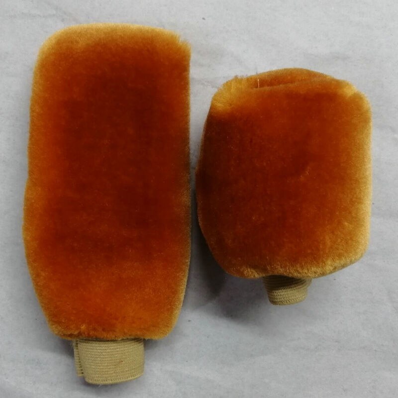 Soft Fur Car Gear Shift Collars Gear Knob Cover Universal Gear Shift Boot and Handbrake Grip Handbrake Cover For Honda Civic: Orange