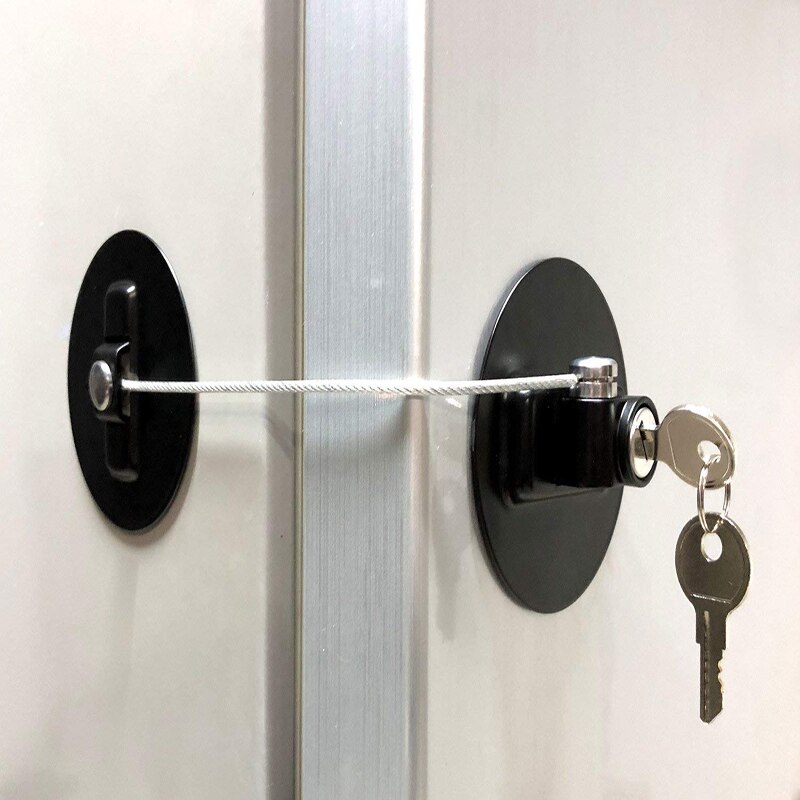 1 PC Fenster Tür Schutz Mit Schlüssel Kind Sicherheit Lock Baby Schrank Schutz Blockers Kinder Türschlösser Verhindern Fallen