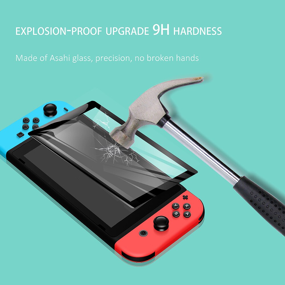 Tempered Glass Touch Screen Protector case Protective Film Full Cover Guard for Nintendo Switch & Nontend Switchlite Accessories