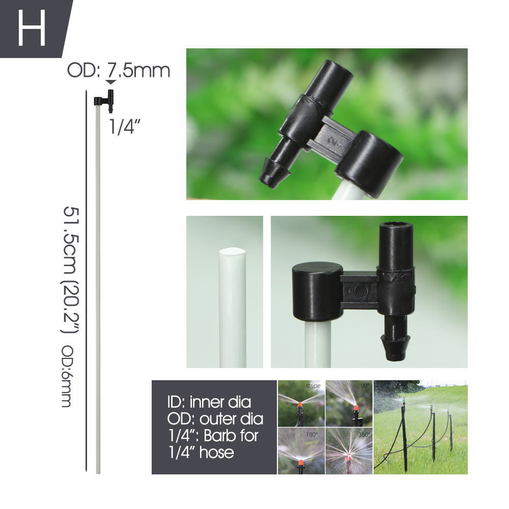 11-50CM Micro Sprinkler Stakes Garden Water Nozzle Spray Support 6.0/7.5mm Joints Greenhouse Yard Irrigation Watering Brackets