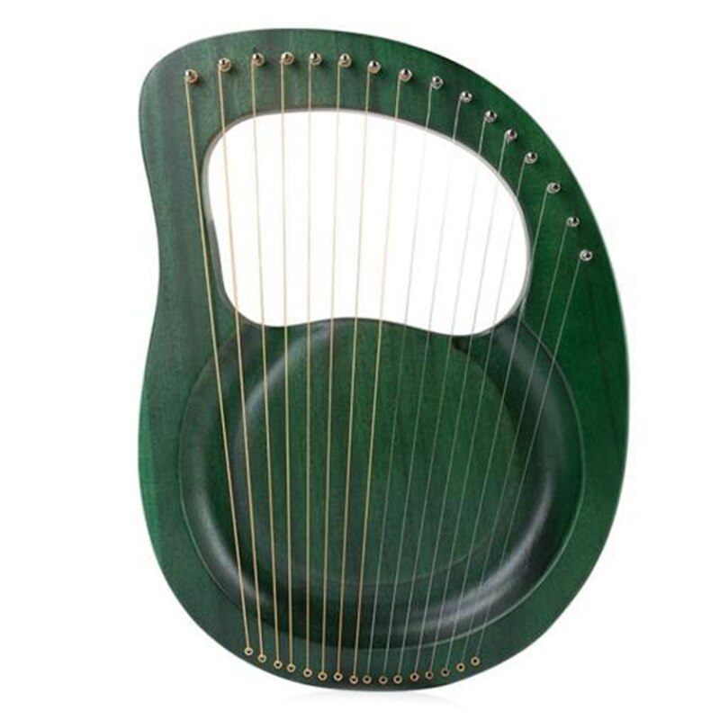 Lyre Harp 16 cuerda Harp Heptachord madera sólida caoba Lyre Harp con llave para afinar para amantes de la música niños adultos: Default Title