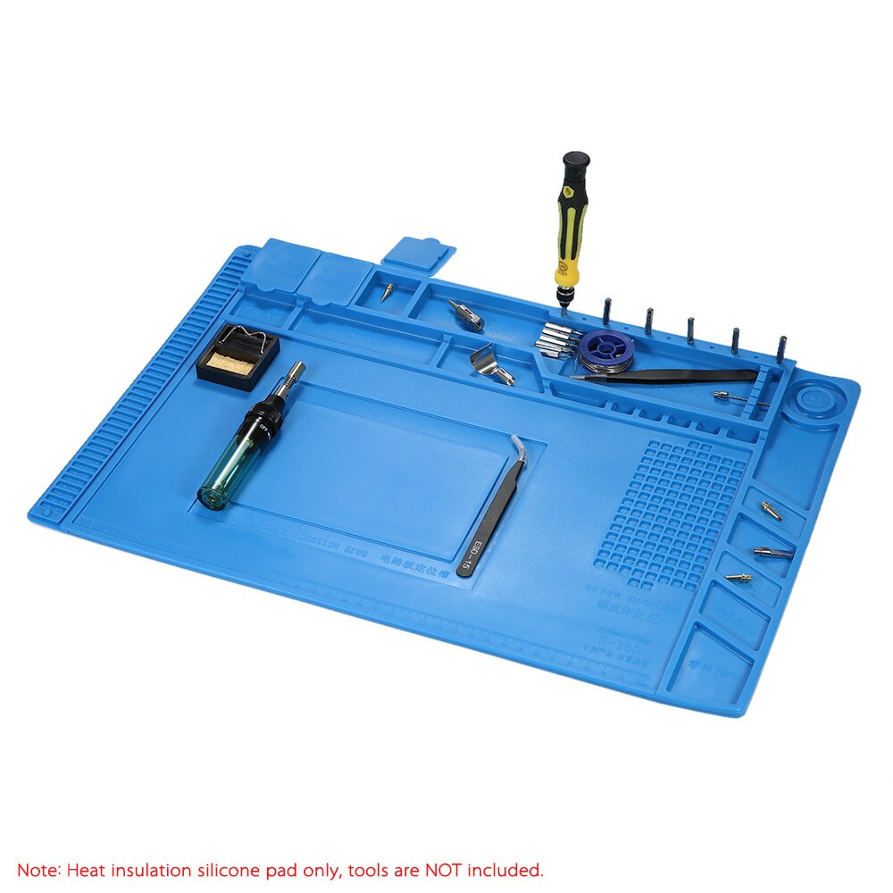S-160 Magnetic Heat-resistant Soldering Mat Silicone Soldering Station Insulation Pad Repairing Tools Maintenance Platform