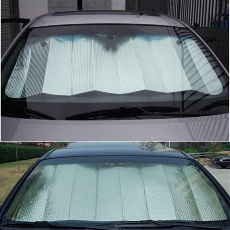 Auton aurinkosuoja 1pc rento kokoontaitettava auton tuulilasi visiirin suojus edessä takalohkon ikkuna aurinkosuoja  m5