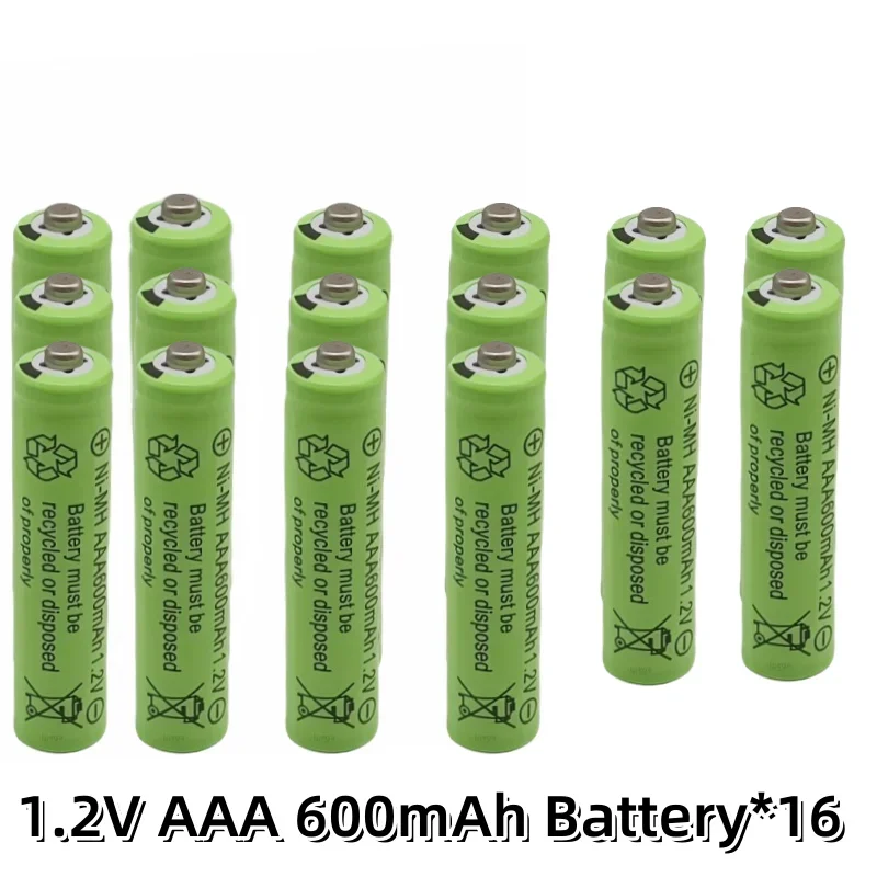 Nowy akumulator AAA 1,2 V 600 mAh Ni-MH akumulator lpega do pilota zabawkowego akumulatory AAA akumulator 1,2 V: Kości słoniowej