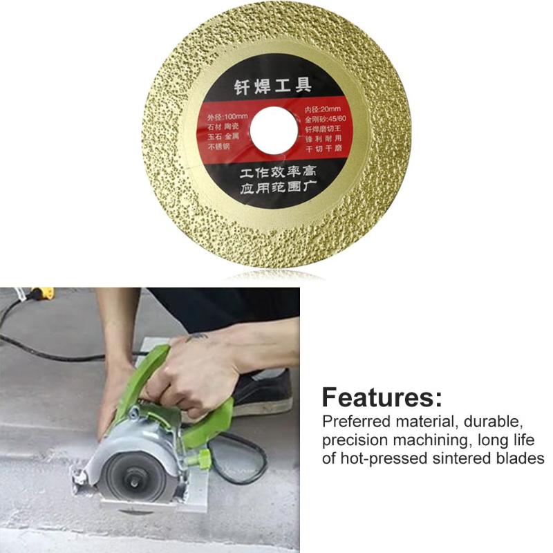 Durable Rotary Circular Diamond Saw Blade Multi-purpose Dry Cutting Wheel Disc for Ceramic Stone Granite Marble Tile Sharp Tool
