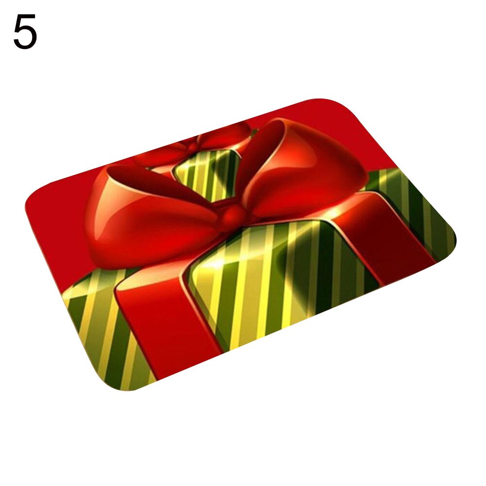 Noël père noël renne bonhomme de neige anti-dérapant paillasson tapis de sol tapis salle de bain: 5