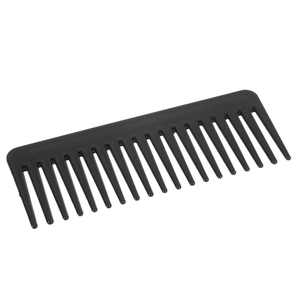 19 Teeth Wide Tooth Comb Black ABS Plastic Heat-resistant Large Wide Tooth Comb For Hair Styling Tool