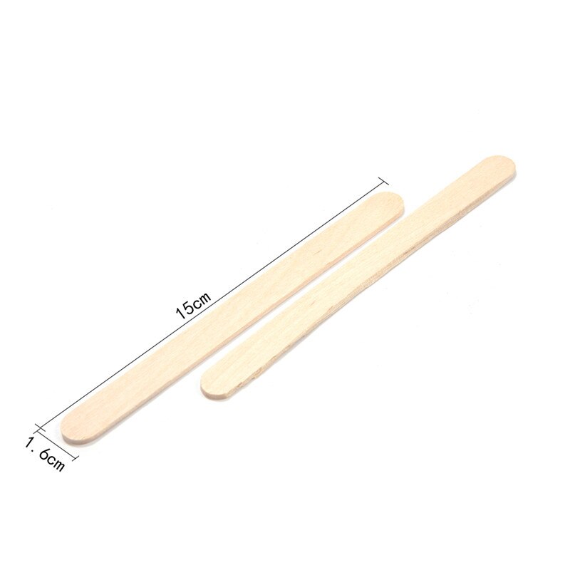 50Pcs Wooden Popsicle Stick Kids Hand Crafts Art Ice Cream Lolly Cake DIY Making Funny Ice Cream Stick
