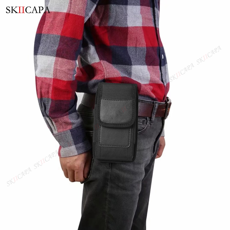 Uniwersalny Oxford tkaniny kabura telefon torba dla Nokia C01 C1 Plus X20 G20 X10 G10 C20 C10 1.4 5.4 zaczep na pasek talii etui etui na telefony