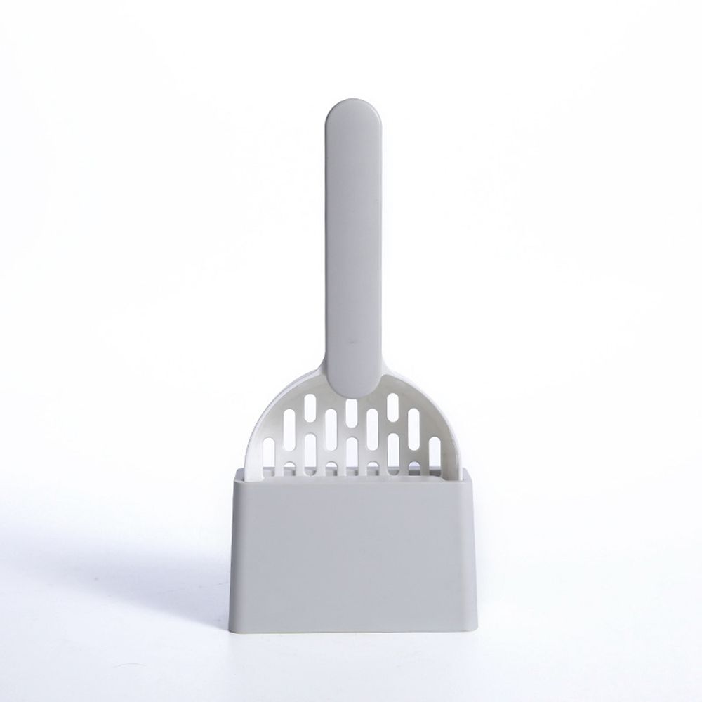 Grand ensemble de pelle à litière pour chat, nettoyage des excréments des chatons, fournitures de toilette pour animaux de compagnie: gray white