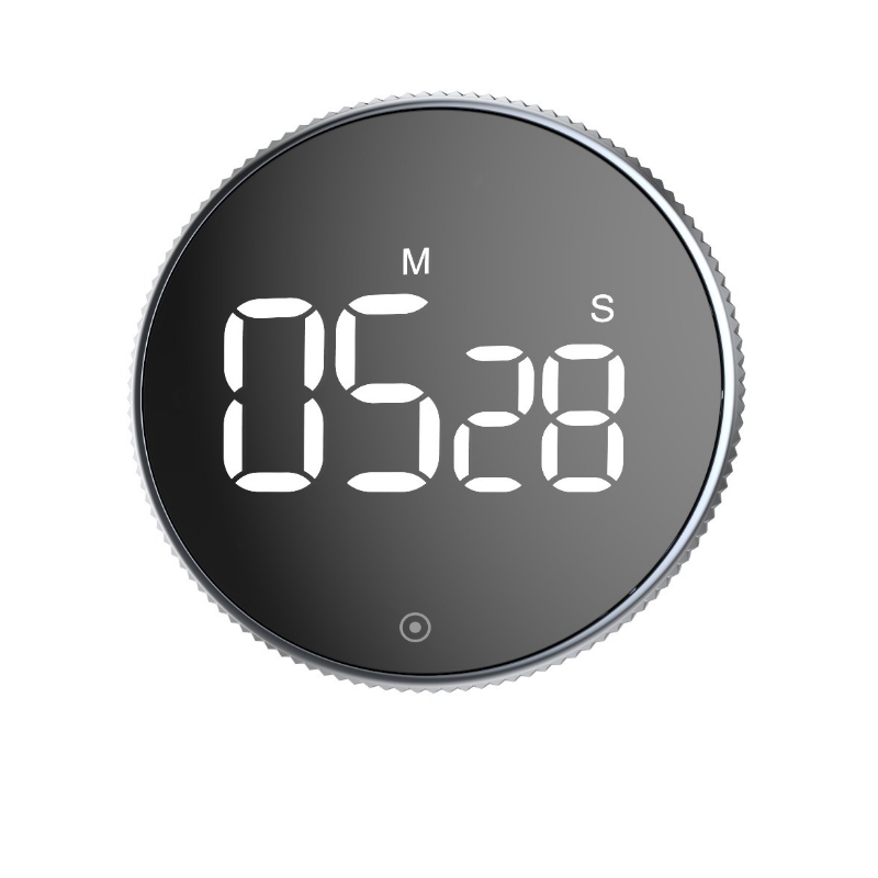 Vocoo LED Digital Timer Magnetic Kitchen Timer Digital Timer Manual Countdown Mechanical Cooking Timer Cooking Shower Stopwatch: GRAY