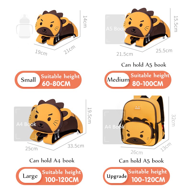 Nohoo Kinderen School Rugzakken Waterdicht Cartoon Kinderen Schooltassen Voor Meisjes Jongens Peuter Rugzak Mochila Escolar Sml size