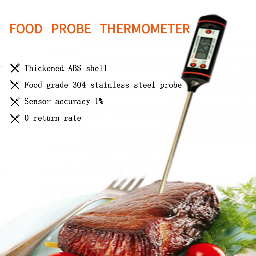 Meat Thermometer Digital BBQ Thermometer Electronic Cooking Food Thermometer Probe Water Milk Kitchen Oven Thermometer Tools