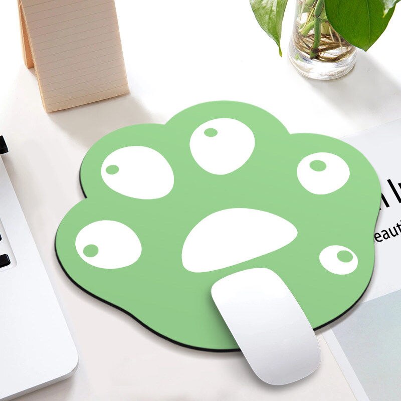 Kawaii Desk Pad Cute Mouse Pad Cat Pow Gaming Deskpad Desk Mats Office Accessories Mat for Mice Mouse Gamer