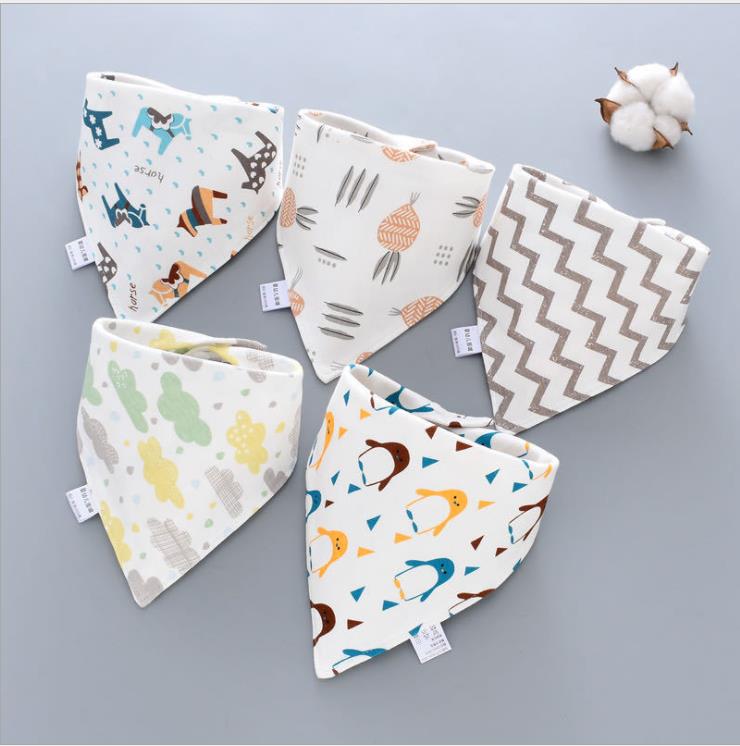 10 stuks babyslabbetjes, driehoekige babyslabbetjes, absorberende driehoekige doek, zachte slabbetjes voor baby's, mousseline halsdoeken voor jongens en meisjes, zachte absorberende spuugdoek