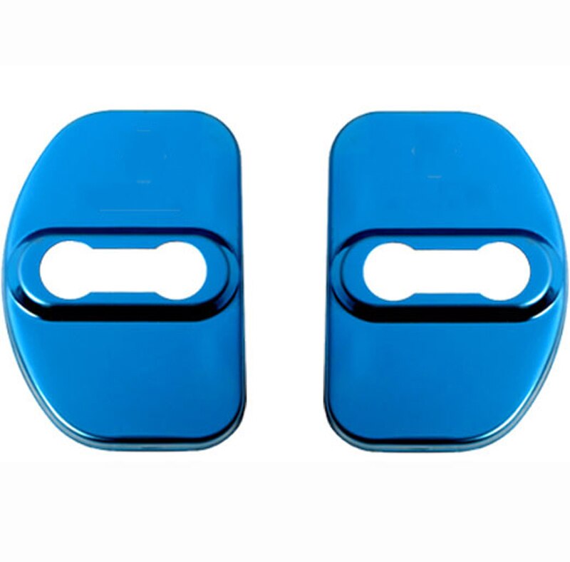Para Renault Koleos Kadjar Captur Gama Completa 4 unids/set de cerradura de puerta cubiertas de coche accesorios interiores de acero inoxidable: Azul