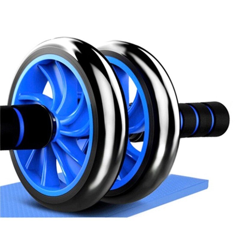 Abdominal Fitness Wheels Double Wheels Abdominal Waist Workout Exercise Gym Roller Core Trainer Fitness Equipment