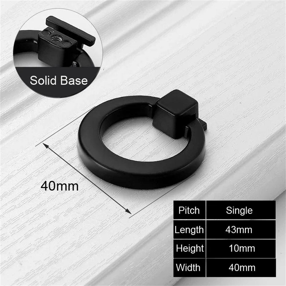 Black Aluminum Alloy Bedside Table Handle Minimalist Cabinet Pulls Furniture Hardware Wardrobe Cabinet Door Drawer Handles: Tan