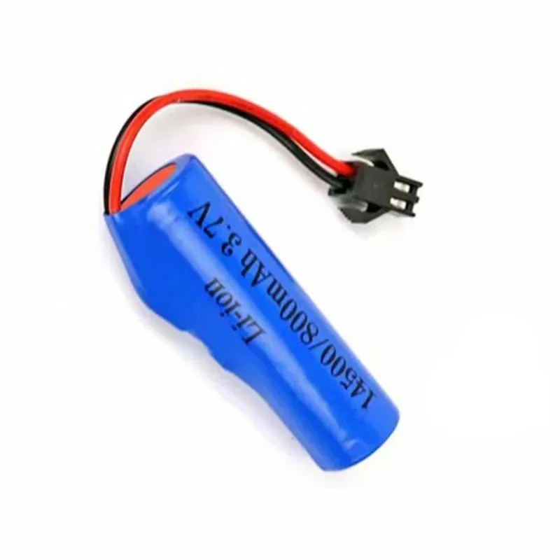 3.7V 800mah 14500 AA Batteria ricaricabile per giocattoli telecomandati Elicottero auto Treno Moto Batterie per auto giocattolo con spina SM